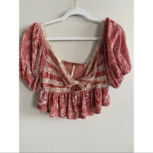 Free People “Yours Truly Velvet Top”